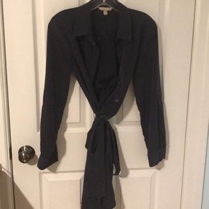 Banana Republic navy soft shirt dress